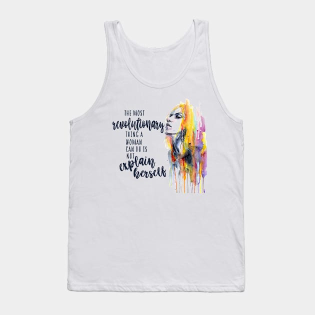 Revolutionary Woman - Glennon Doyle Tank Top by frickinferal